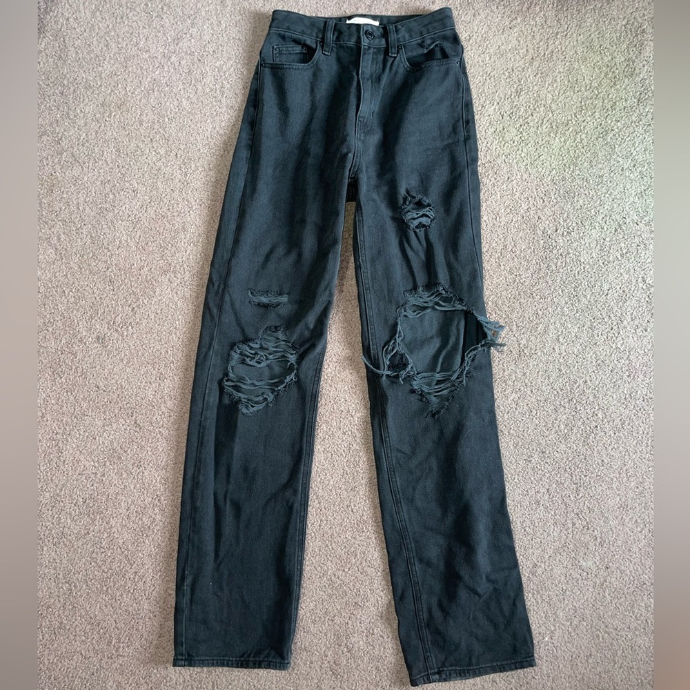 PacSun Black Ripped '90s Boyfriend Jeans